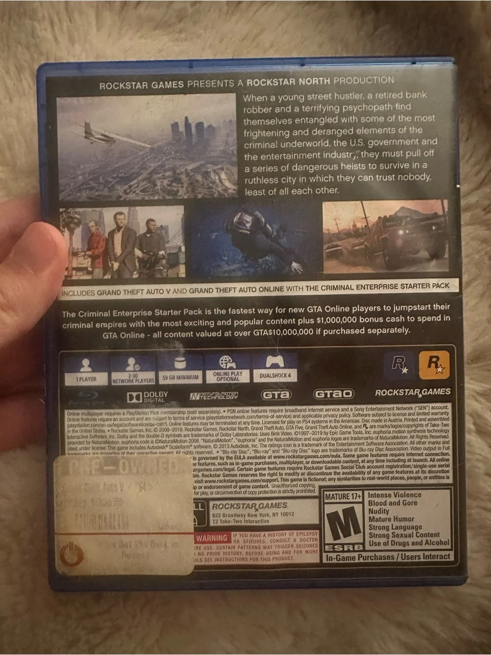 Sony PS4 Grand Theft Auto V Premium Edition - Blue Case